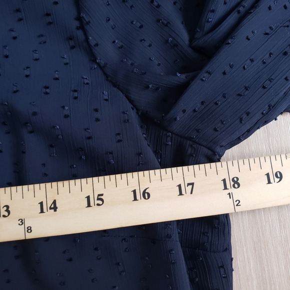 Brooks Brothers Dress Womens 8 Navy Blue Swiss Dot - Picture 5 of 7